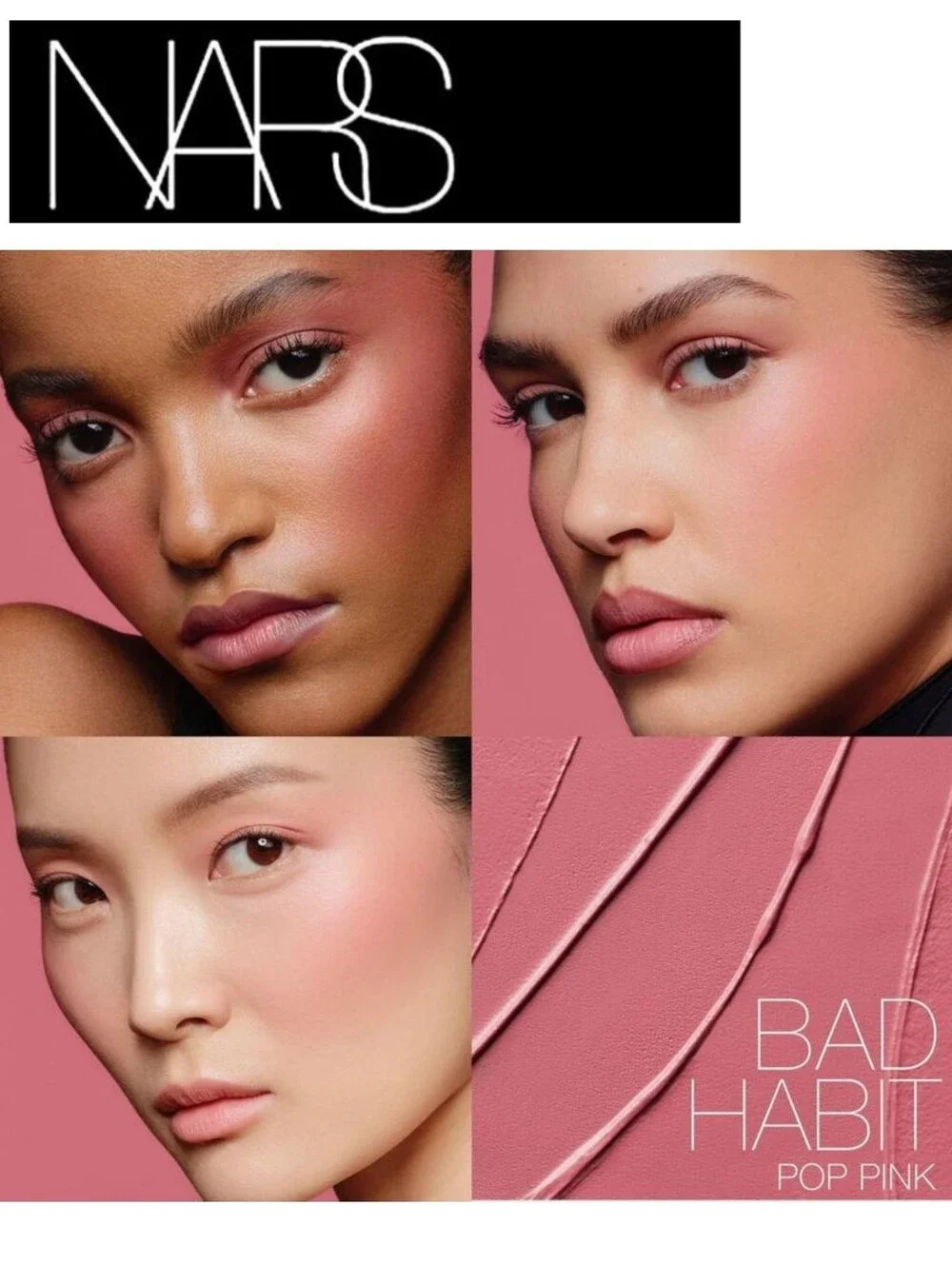 NARS Pop Pink The Multi Stick Cream Blush, Lips & Eyes -  Bad Habit - NEW